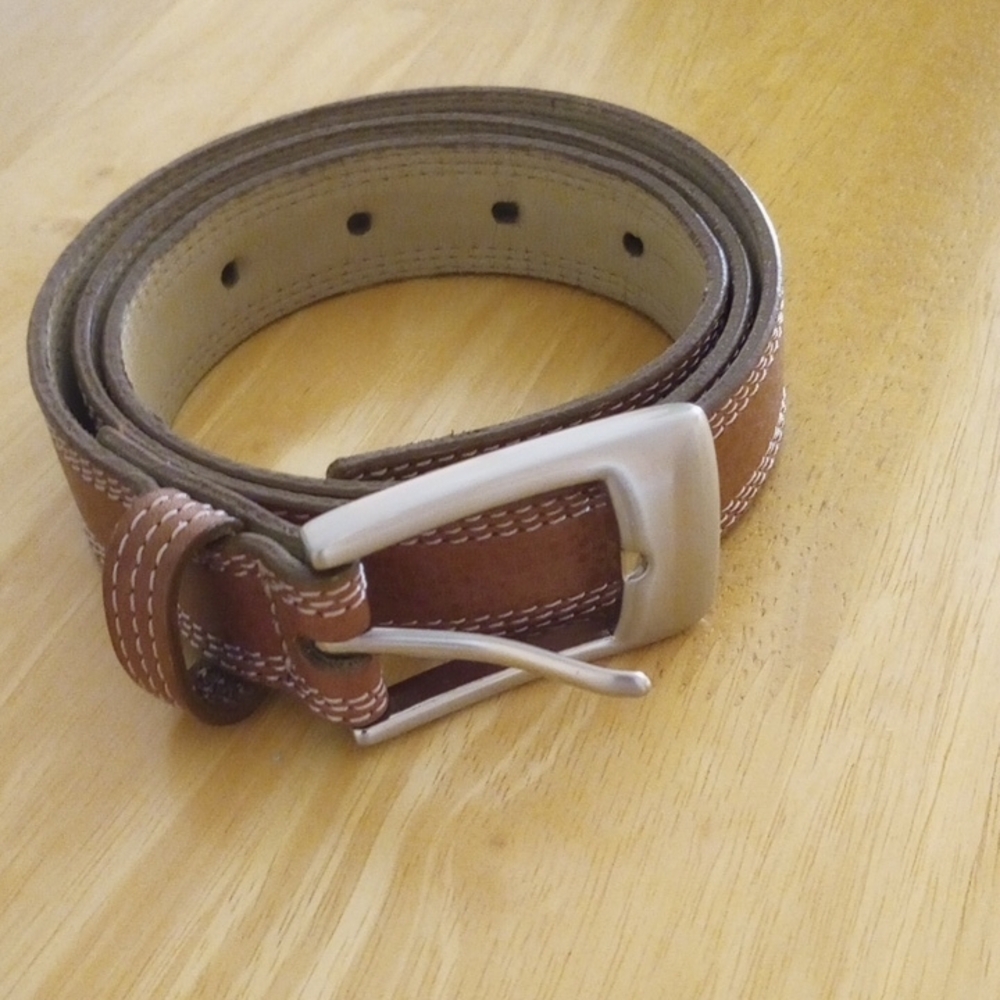 Dockers Tan Leather Belt Women's M
